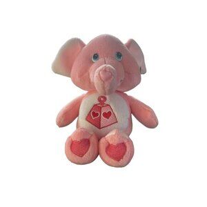 Care Bears Collectors Edition Cousins Lotsa Heart Pink Elephant 8"